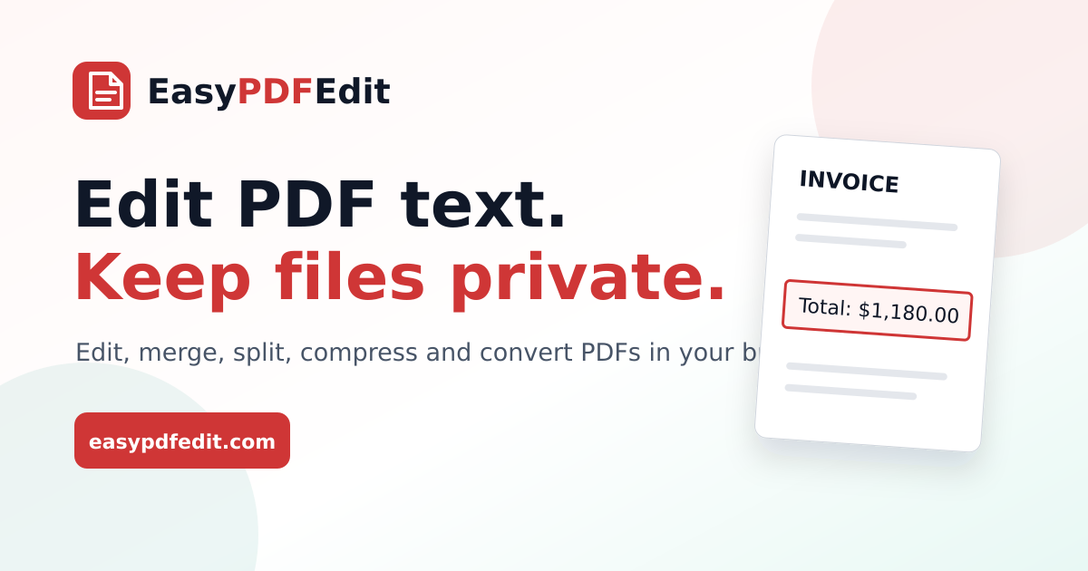 PDF Tools Online: Edit, Merge, Split & Compress | EasyPDFEdit
